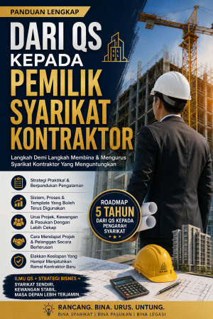Ebook+Bonus "Dari QS kpd Kontraktor Berjaya"